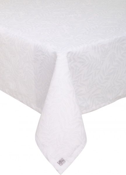 Скатерть Эльза 132x180 см белое серебро Прованс 