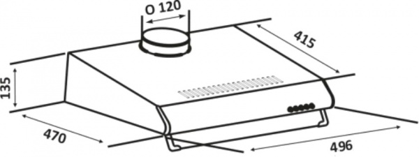 Витяжка Eleyus Line I 50 BL