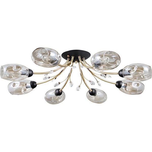 Люстра потолочная Victoria Lighting Botswana/PL8 8x40 Вт E14 медь/черный 