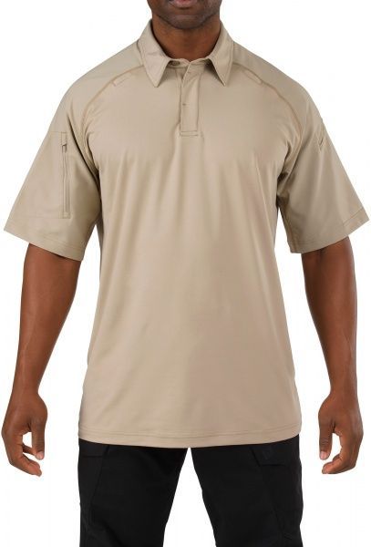 Футболка поло 5.11 Tactical Rapid Performance Polo - Short Sleeve р. M silver tan 41018