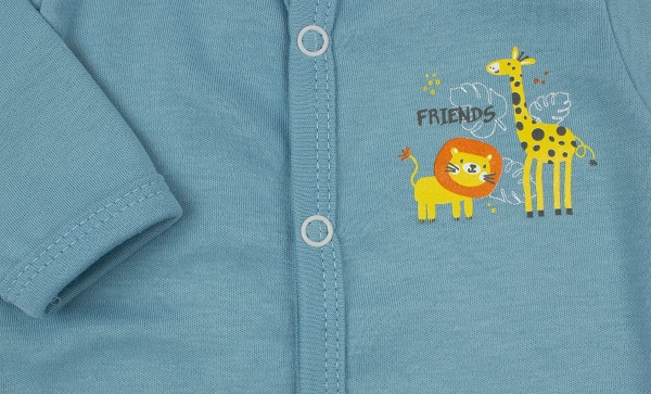 Комбинезон для мальчика Bambinelli Зверушки р.62 бирюзовый 