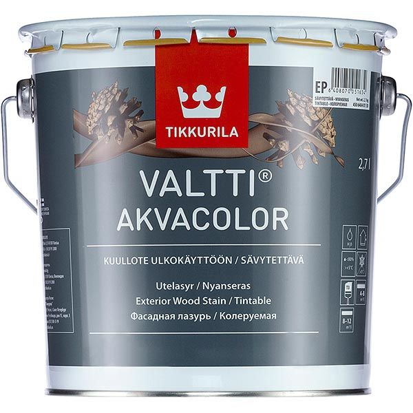 Лазурь Tikkurila Валтти Акваколор 9 л
