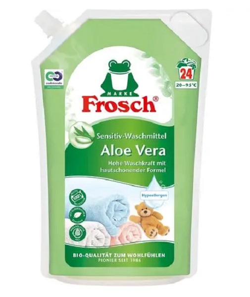 Гель для машинной и ручной стирки Frosch Алое Вера дой пак 1,8 л
