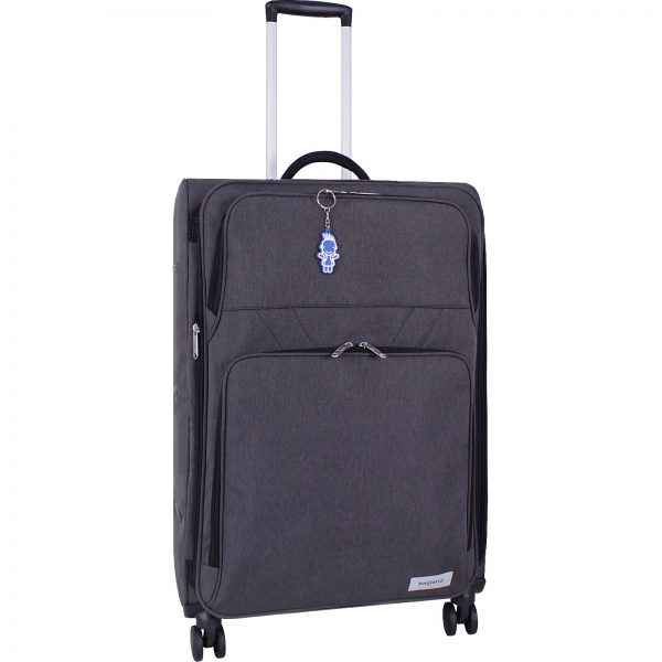 Валіза Bagland L New 90 л сірий меланж 3796927 