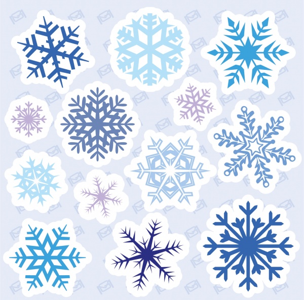 Наклейка MAXGROUP Снежинка цветная NM-158