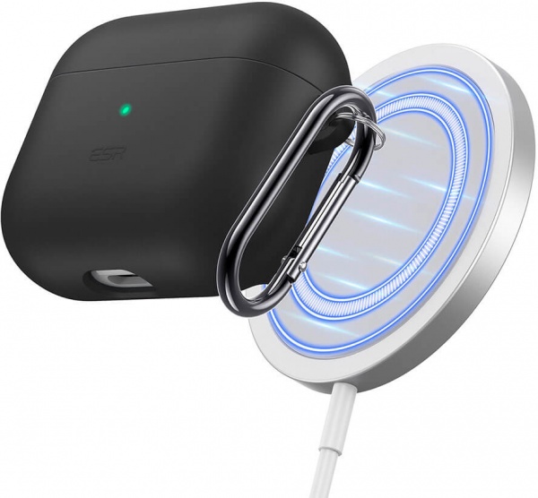 Чохол для навушників ESR з карабіном HaloLock Magnetic Soft Case для AirPods 3 black 14846 