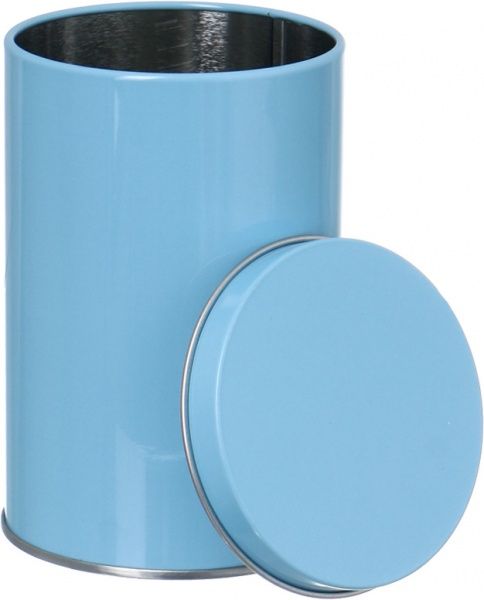 Банка с крышкой Tube 8x12 см синяя