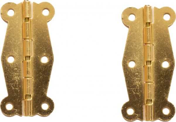 Петля декоративна фігурна золото півоберта 52х25 мм 2 шт. 