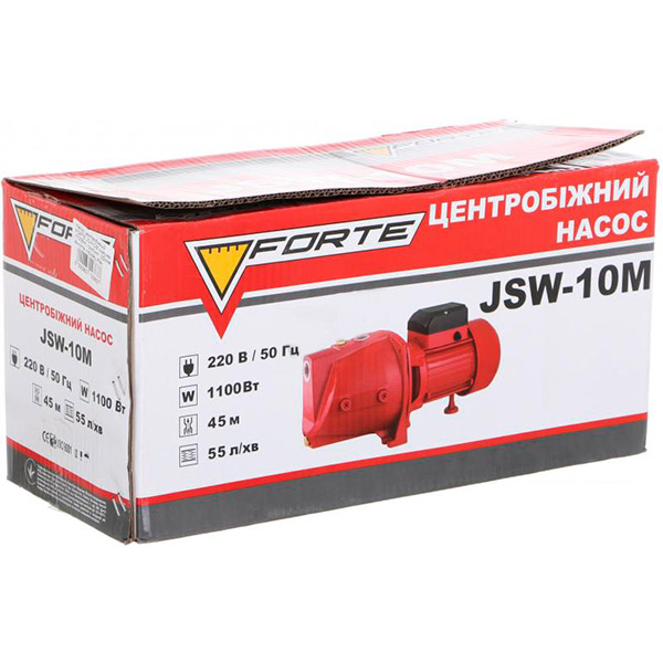 Насос садовый центробежный Forte JSW10M