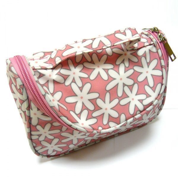 Косметичка Ромашки принт 1 шт. розовый B136FL-pink 