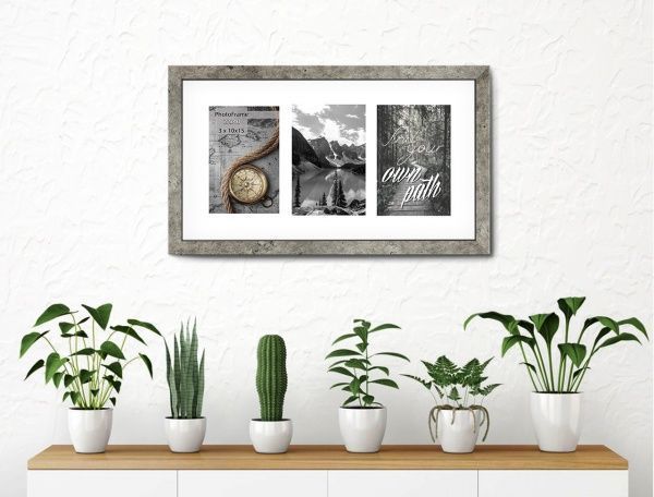 Фоторамка з паспарту SvitArt FKP-3-1913-5A 10x15 см сіро-коричневий 