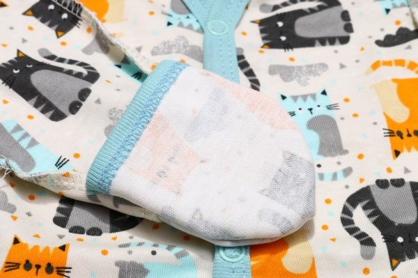 Боди Bambinelli Котики р.56 бежевый с принтом 