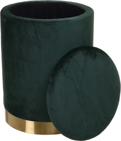 Пуф Мурсия с нишей для хранения 350х460 мм темно-зеленый 