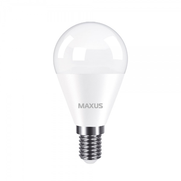 Лампа светодиодная Maxus 5 Вт G45 матовая E14 220 В 4100 К 1-LED-744 
