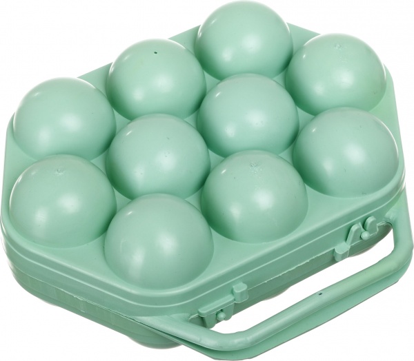 Лоток на 10 яиц пластик красный