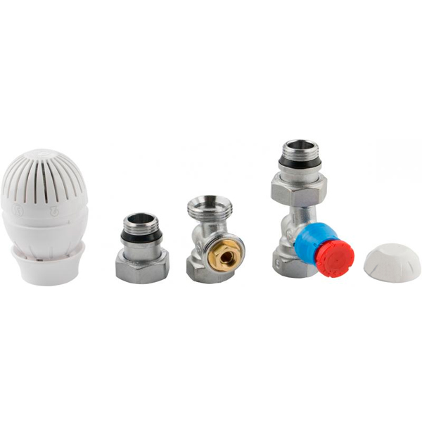 Комплект термостатических кранов радиаторный Giacomini r470fx013 прямой