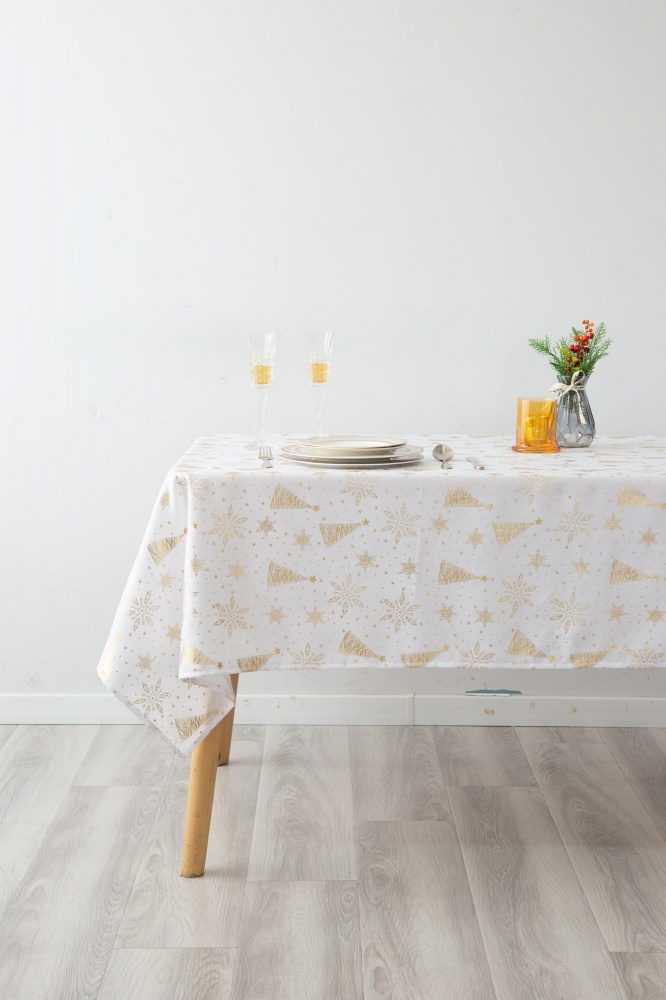 Скатерть Tangi 140x180 см белый Sensio