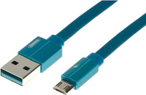 Кабель USB – microUSB 1 м синій (RC-094M1M-BLUE) Kerolla MicroUSB Data/Charge 