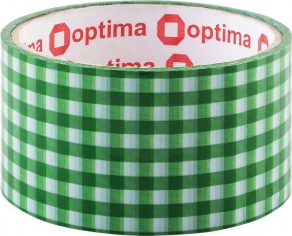 Стрічка самоклейка Tartan 48 мм х 20 м зелена Optima