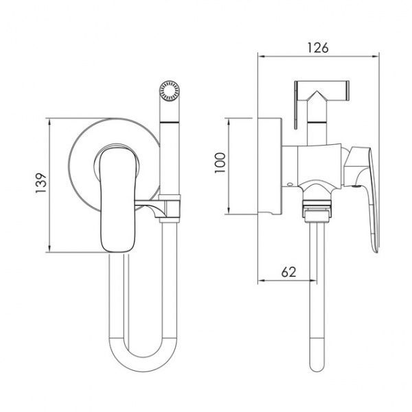 Душовий набір Imprese Loket VR30230B-BT