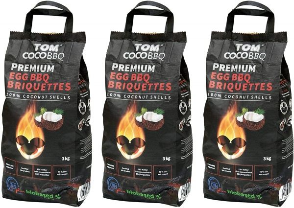 Брикети вугільні кокосові для барбекю 3 кг 38001
