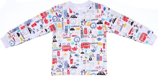 Піжама для хлопчиків Татошка р.134 білий із принтом 102202 