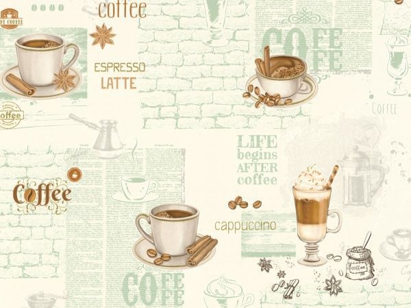 Шпалери вінілові на паперовій основі Слов'янські шпалери Expromt Латте 5754-05 0,53x10,05 м 