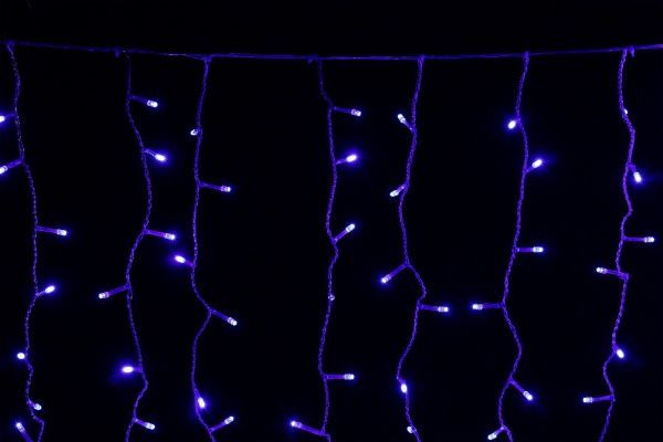 Электрогирлянда-штора внутренняя встроенный светодиод (LED) 368 ламп 1,5м синяя LDCL368-B-E 