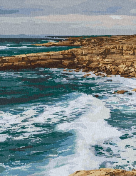 Картина за номерами Узбережжя Пафос. Кіпр 10531-AC 40х50 см ArtCraft 