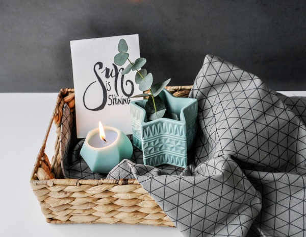 Кашпо декоративне Star бірюзовий бетон