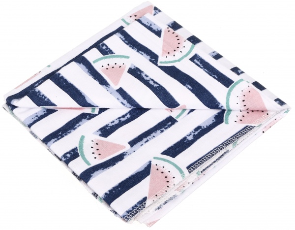 Пелюшка Luna Kids Кавунчики 90x90 см білий із синім