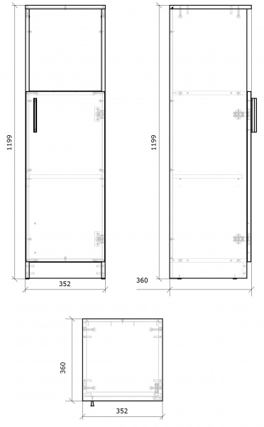 Книжный шкаф Грейд 4 1д Оптимал дуб сонома 