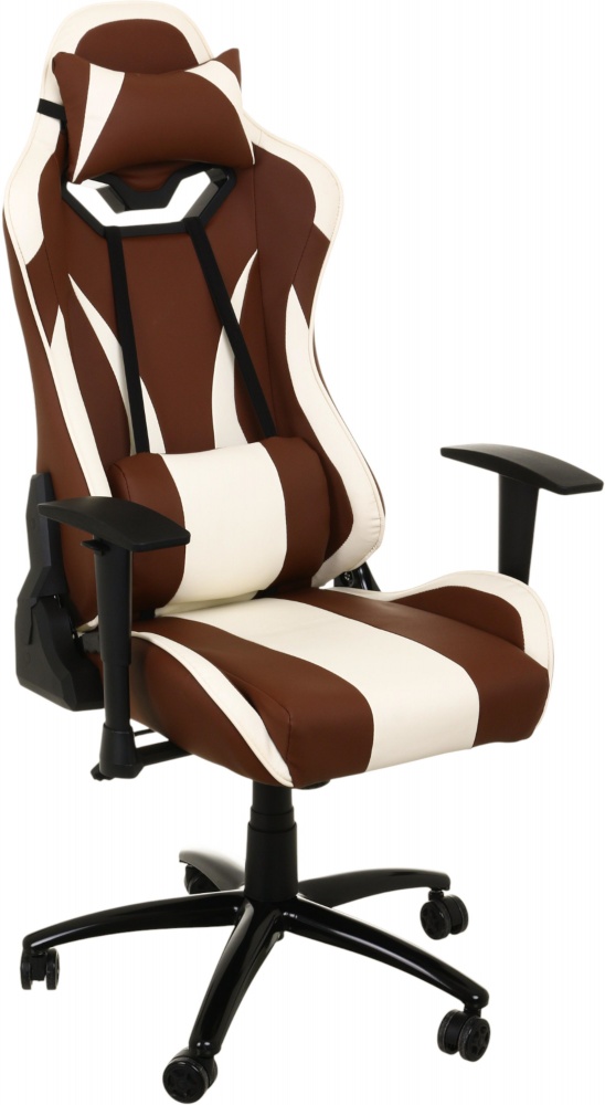 Крісло ігрове Центр Меблів Тобі ALB225 коричнево-бежевий