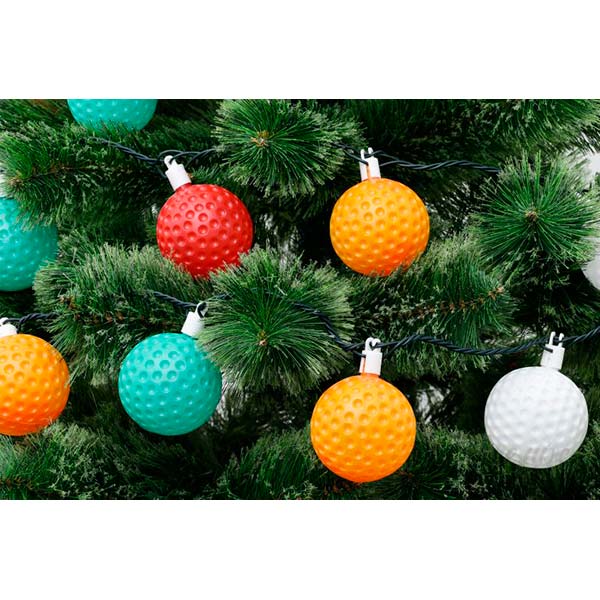 Гирлянда линейная Шарики 50 ламп разноцветная