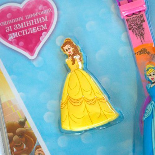 Годинник дитячий TBL Принцеси зі змінним дисплеєм