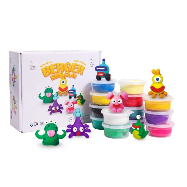 Набір маси для ліплення Berger Kids Clay Монстри