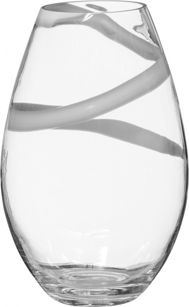 Ваза прозрачная Swirl 30 см Wrzesniak Glassworks