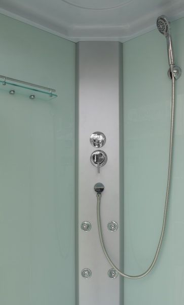 Гідромасажний бокс Water House WH -263 90x90 профіль хром, скло прозоре