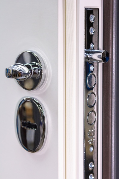 Дверь входная Булат Статус 245 графит матовый / белый супермат 2050x950 мм правая