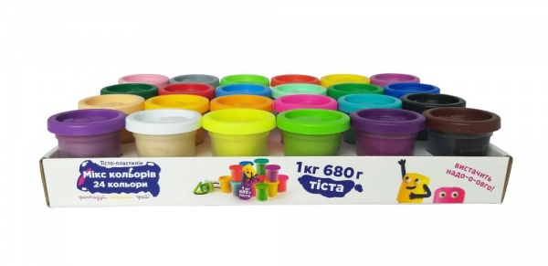 Тісто-пластилін DGT-ART 24 кольори TY4448