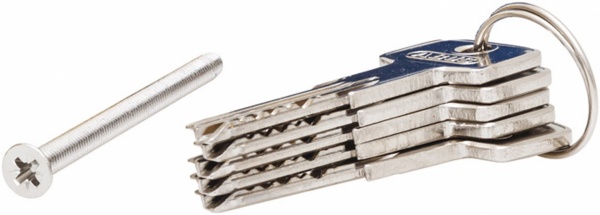 Циліндр Abus D6PS 30x40 ключ-ключ 70 мм матова латунь