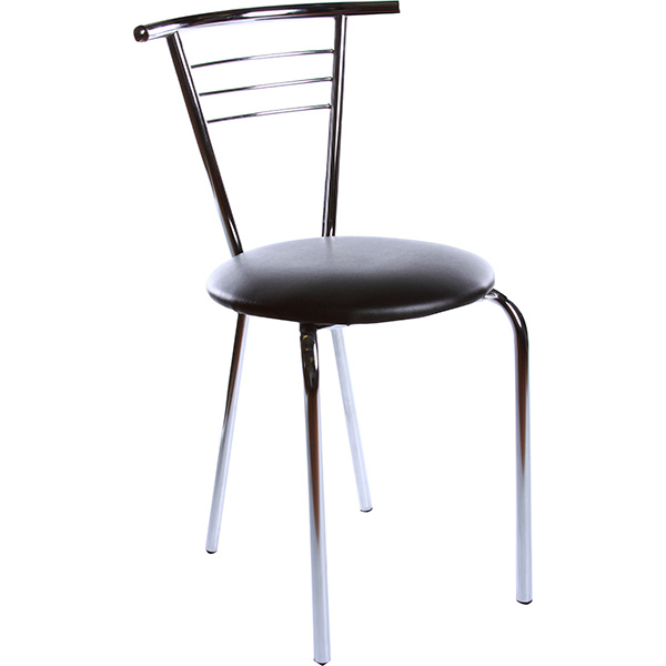 Стілець Новий Стиль Tina chrome V-4 чорний 800х400х400 мм