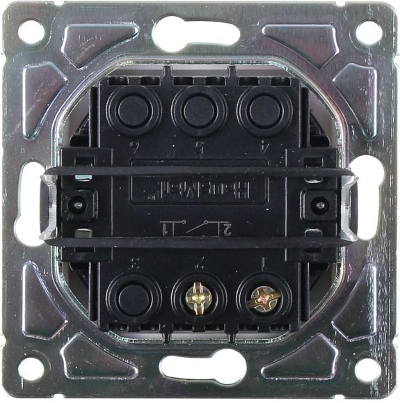 Вимикач одноклавішний HausMark Alta з підсвіткою 10 А 220В білий SNG-SWP,SQ20MG1W1L-WH