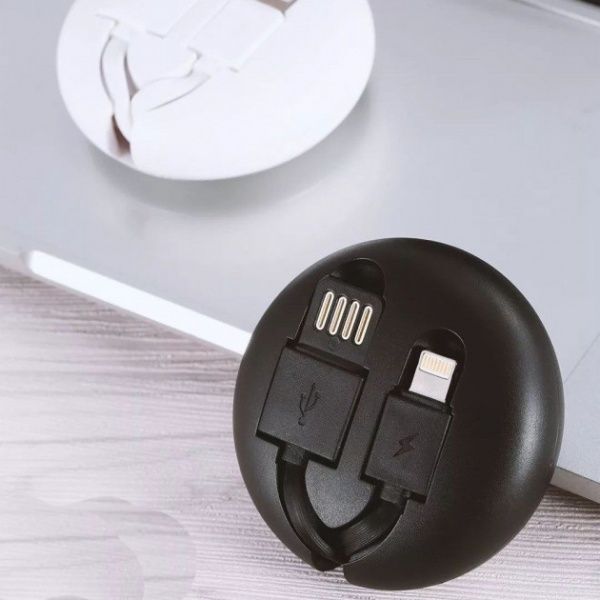Кабель WK Lightning – USB 1 м чорний (429265) 