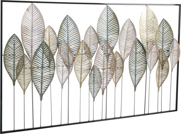 Декор настінний Wood 83,5x128,5 см сіро-золотий світлий 