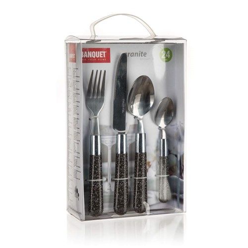 Набор столовых приборов 24 предмета Granite Brown Banquet