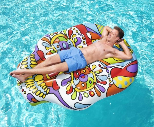 Матрац надувний Bestway Череп 193хрізнокольоровий