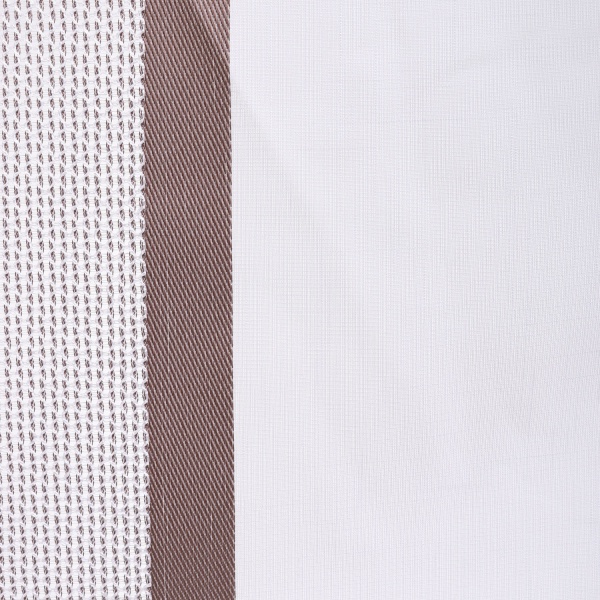 Тканина тюлева Scarlett Vogue 815281/1192 смужки на льоні 290 см кавовий 