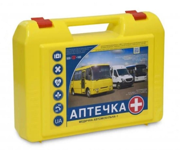 Аптечка автомобильная Фарммедальянс для городских автобусов и микроавтобусов в кейсе-2