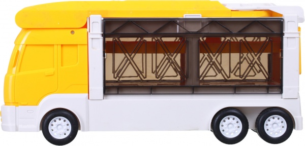 Игровой набор Shantou Эвакуационный контейнеровоз-гараж со звуковыми эффектами OTB0581805